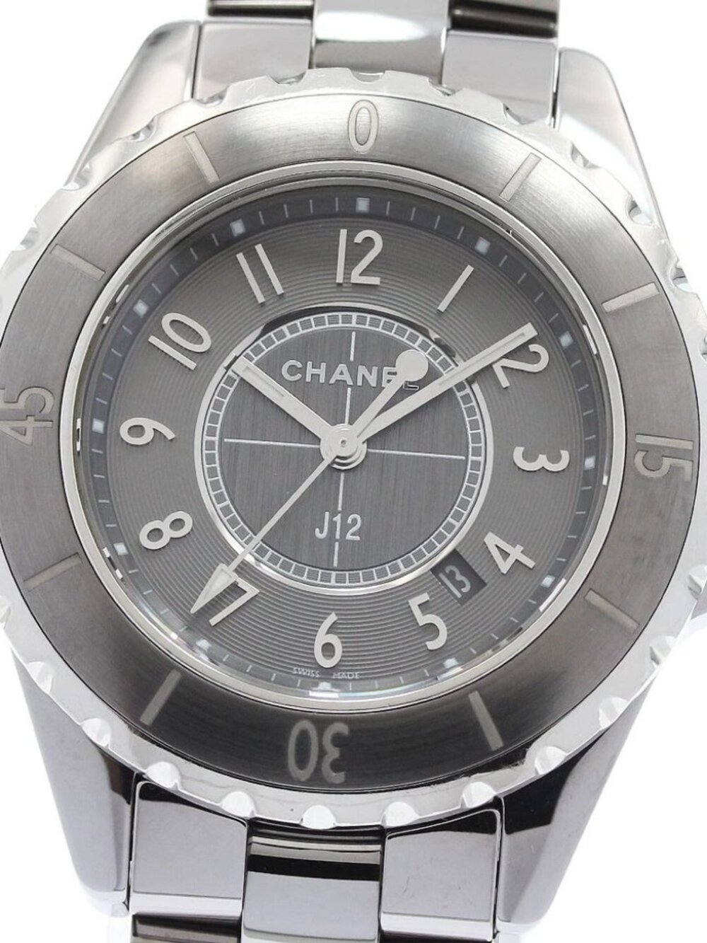 CHANEL J12 Chromatic H2978 Date gray Dial Quartz Ladies Watch_961095